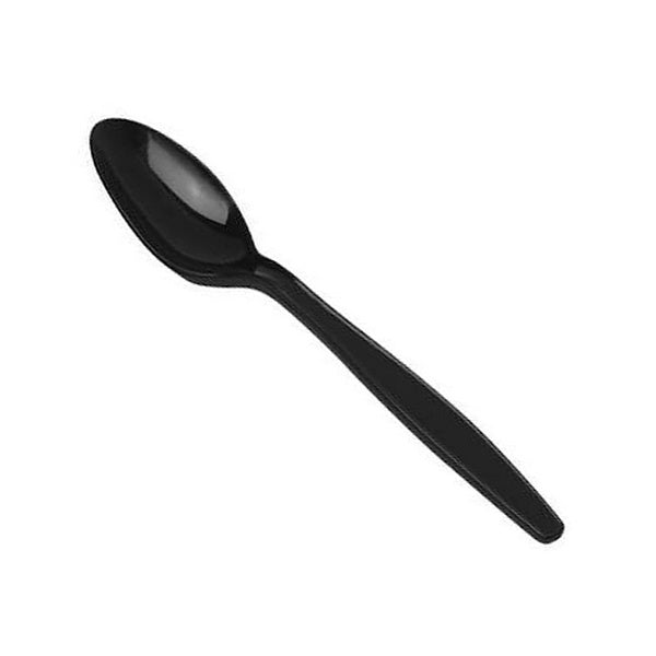 BLACK (RE-USABLE) HEAVY DUTY SPOONS -MY (1000 PCS)