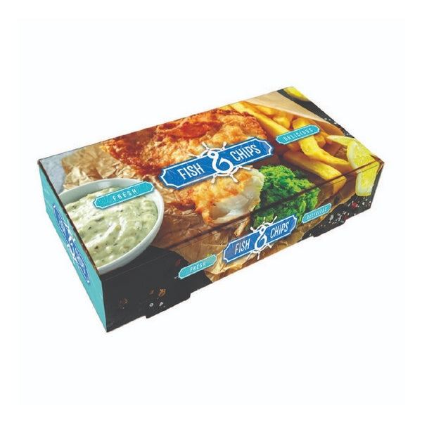 (MEDIUM) FISH AND CHIP BOX 10 inch -MY