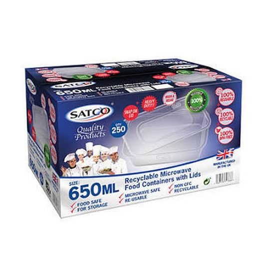 SATCO Microwaveable Container (650ml) (250pcs)
