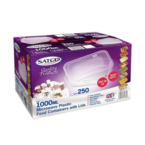 SATCO Microwaveable Container (1000ml) (250pcs)