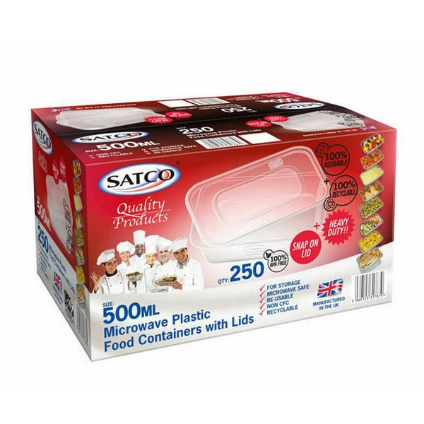 SATCO Microwaveable Container (500ml) (250pcs)