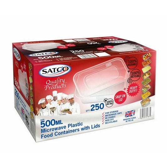 SATCO Microwaveable Container (500ml) (250pcs)