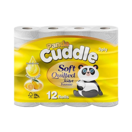 Family cuddle toilet role Lemon Zest scent 3-ply (9 pack)